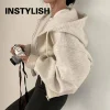 Spring Autumn 2025 New Women Casual Hooded Long Sleeved Top Women Loose Leisurely Coat Multi Functional Zipper Hooded Sweatshirt