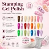 Stamping Polish Gel New Colors Stamping Polish Red Black White Purple Blue Soak Off Printed Gel UV Varnish for Nail Stamp Plate