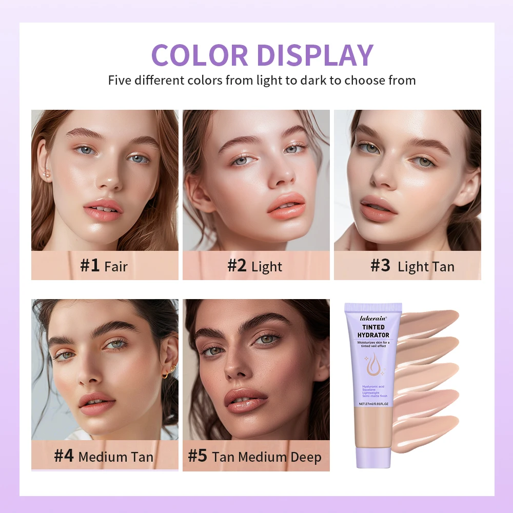 Strong Coverage Tinted Hydrator Make-up For Women Even Skin Tone Semi-matte Finish Natural Moisturizes The Skin Healthy Cosmetic - Image 3