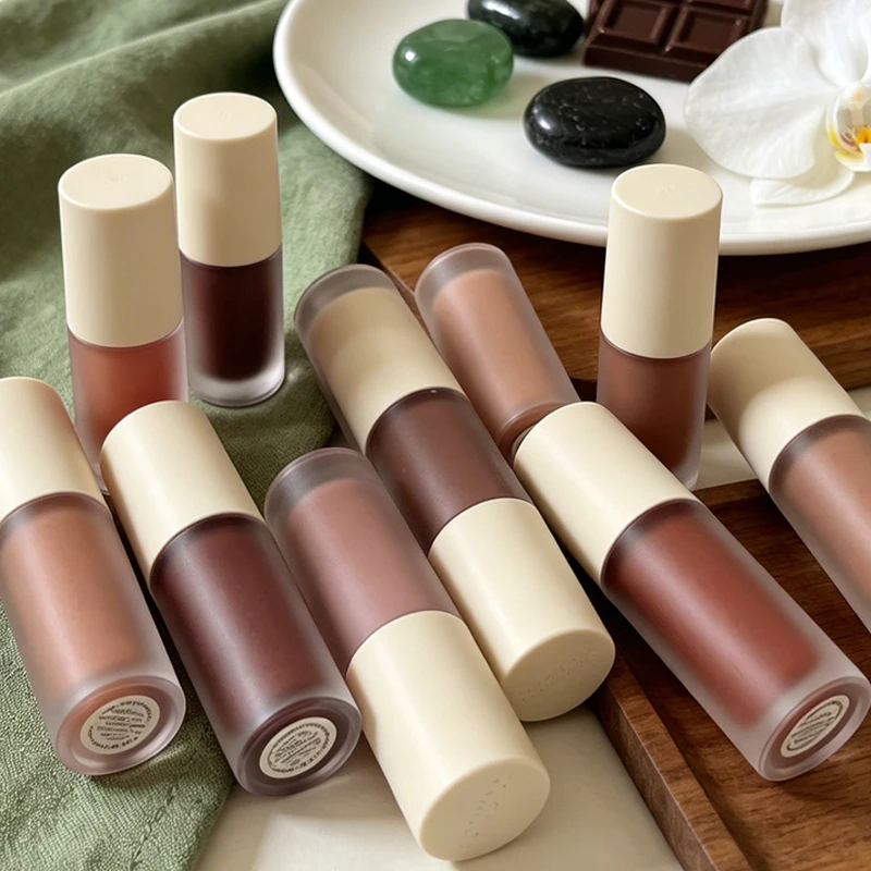 Summer Limited Rho Vanilla Beige LipBalm Moisturizing Transparent Lipstick Set Smooth Soft Tube Mirror Lip Gloss Lip Blum Makeup - Image 2