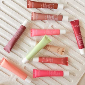 Summer Limited Rho Vanilla Beige LipBalm Moisturizing Transparent Lipstick Set Smooth Soft Tube Mirror Lip Gloss Lip Blum Makeup