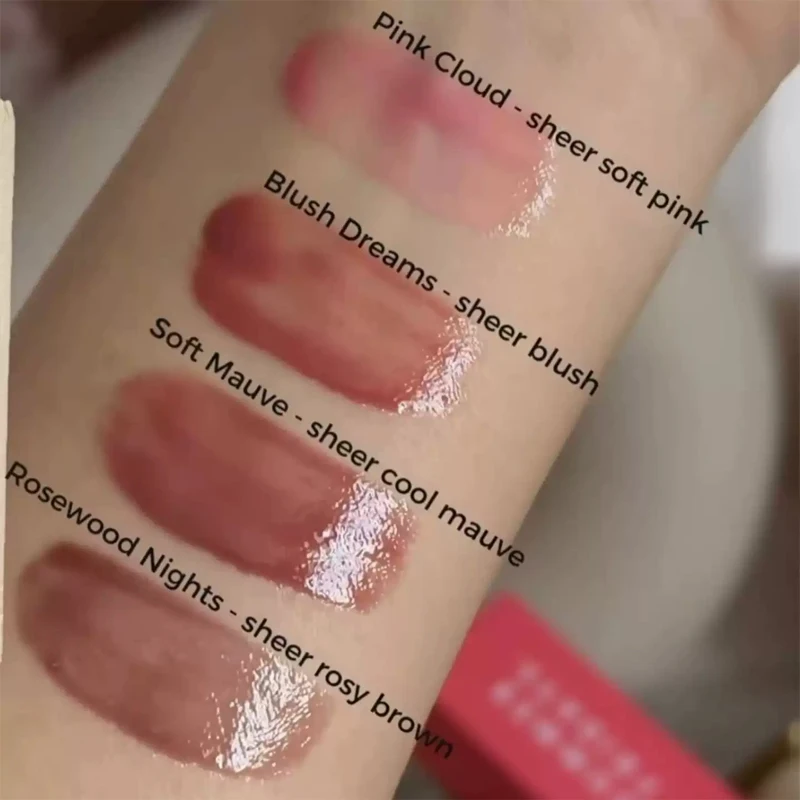 Summer Limited Rho Vanilla Beige LipBalm Moisturizing Transparent Lipstick Set Smooth Soft Tube Mirror Lip Gloss Lip Blum Makeup - Image 6