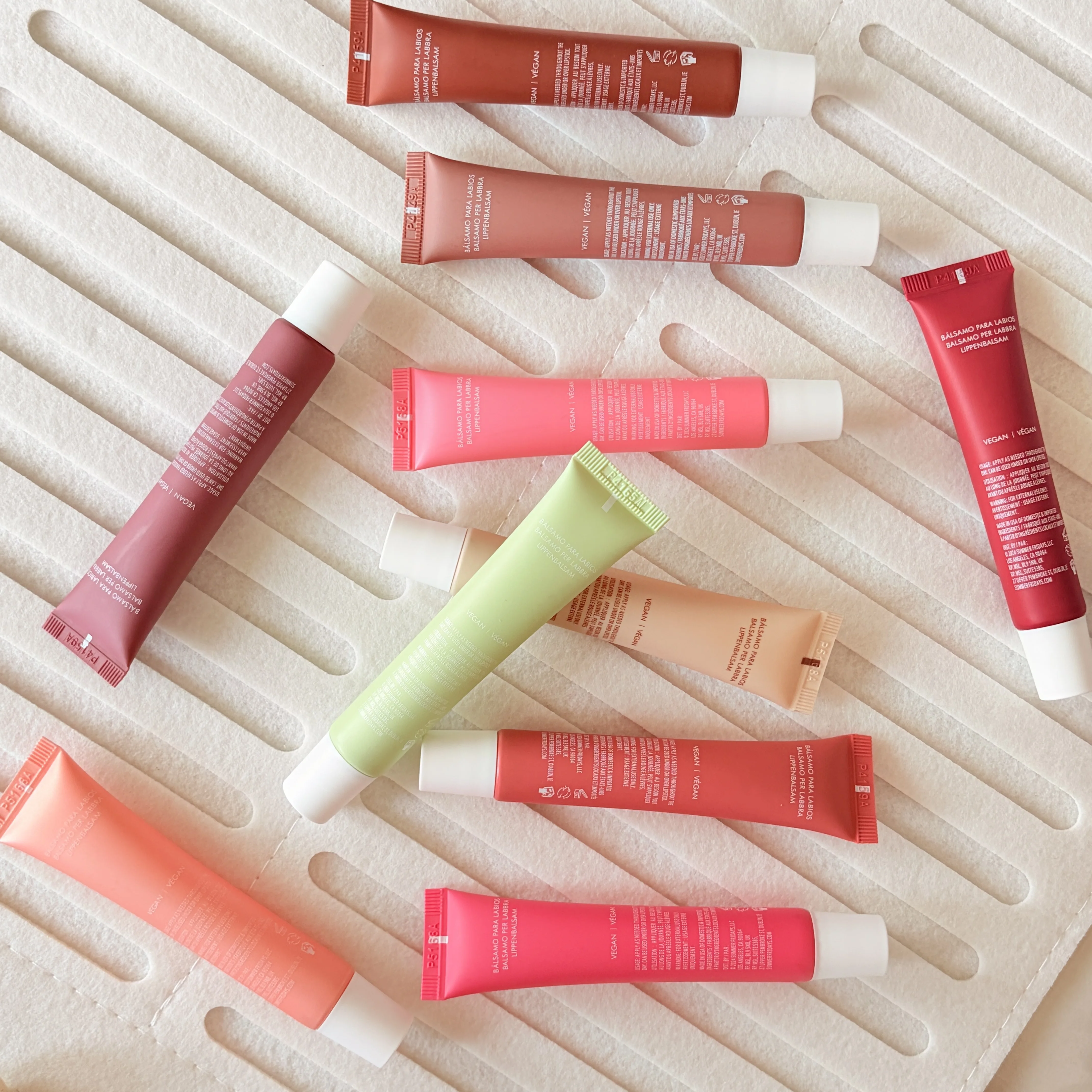 Summer Limited Rho Vanilla Beige LipBalm Moisturizing Transparent Lipstick Set Smooth Soft Tube Mirror Lip Gloss Lip Blum Makeup