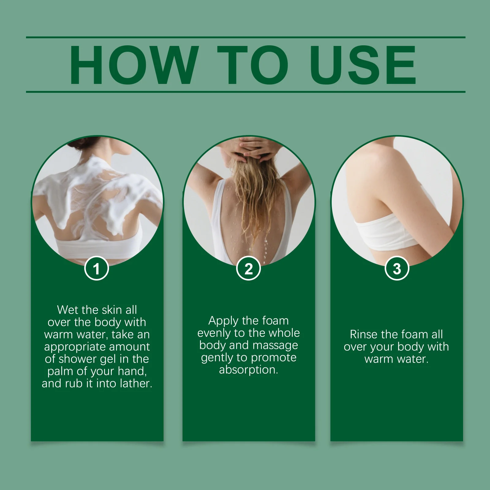 Tea Tree Shower Gel Gentle Cleansing Moisturizing Smoothing Refreshing Brightening Acne Treatment Fragrance Soothing Body Wash - Image 6