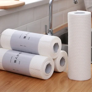 Thickened Non-woven Kitchen Paper Absorbent Towel Dish Paper Water Oil Absorbing Paper Cleaner Wipes Disposable Rags