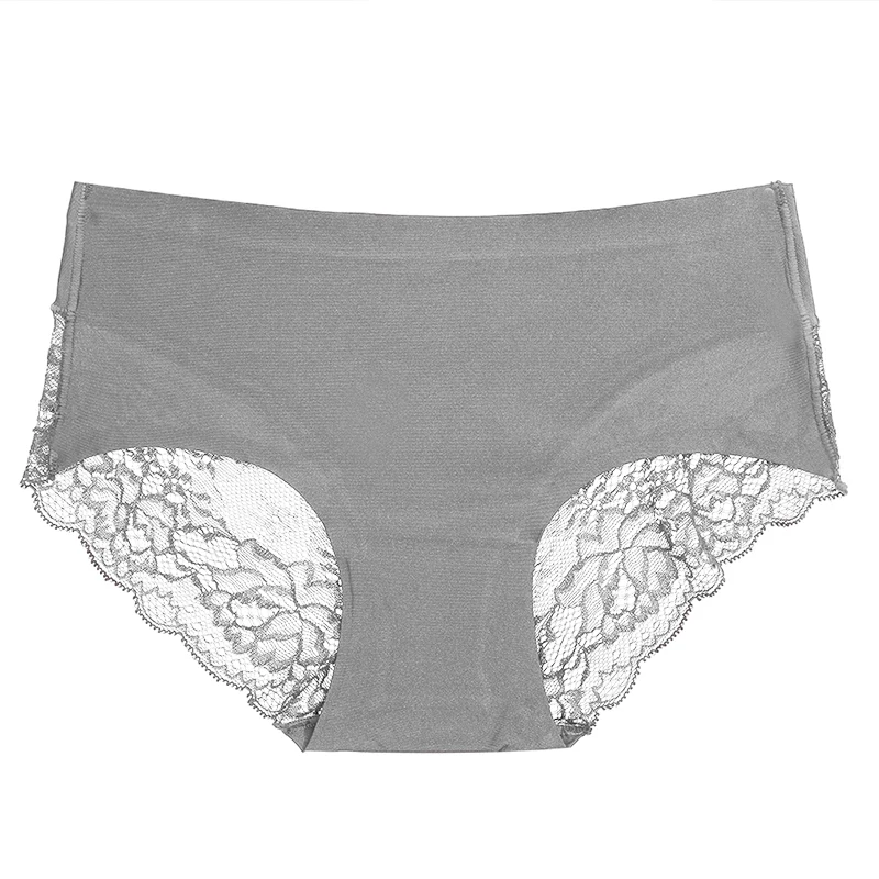 TrowBridge 3PCS/Set Women's Panties Exquisite Lace Underwear Sexy Lingerie Big Size Sweet Silk Satin Briefs Soft Cozy Underpants - Image 3