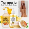 Turmeric Brightening Body Wash | Gentle Shower Gel for Uneven Skin | Deep Cleansing, Hydrating Formula | Body Scrub