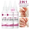 UR SUGAR 100ml 2 IN 1 Nail Polish Gel Remover Liquid 1/2PCS Quick Clean Gentle Formula for Gel Polish Remover Manicure Nail Care