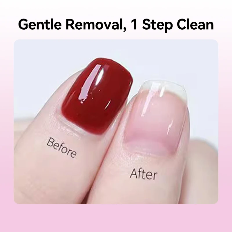 UR SUGAR 100ml 2 IN 1 Nail Polish Gel Remover Liquid 1/2PCS Quick Clean Gentle Formula for Gel Polish Remover Manicure Nail Care - Image 4