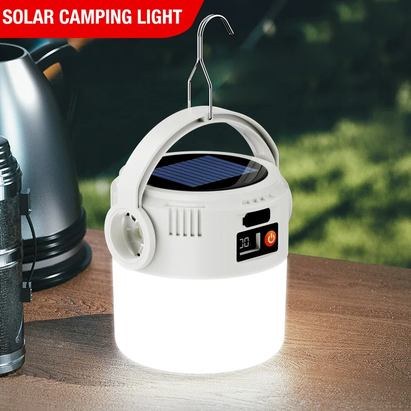 Ultra Long Endurance Camping Light, Solar Powered Outdoor Rechargeable Tent Light, Emergency Light, Compact and Portable, Rechar - Image 2
