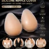 Ultra Thin Invisible Silicone Nipple Covers Teardrop Seamless Push up Bra Stickers 11cm for Sagging And Exposure Protection