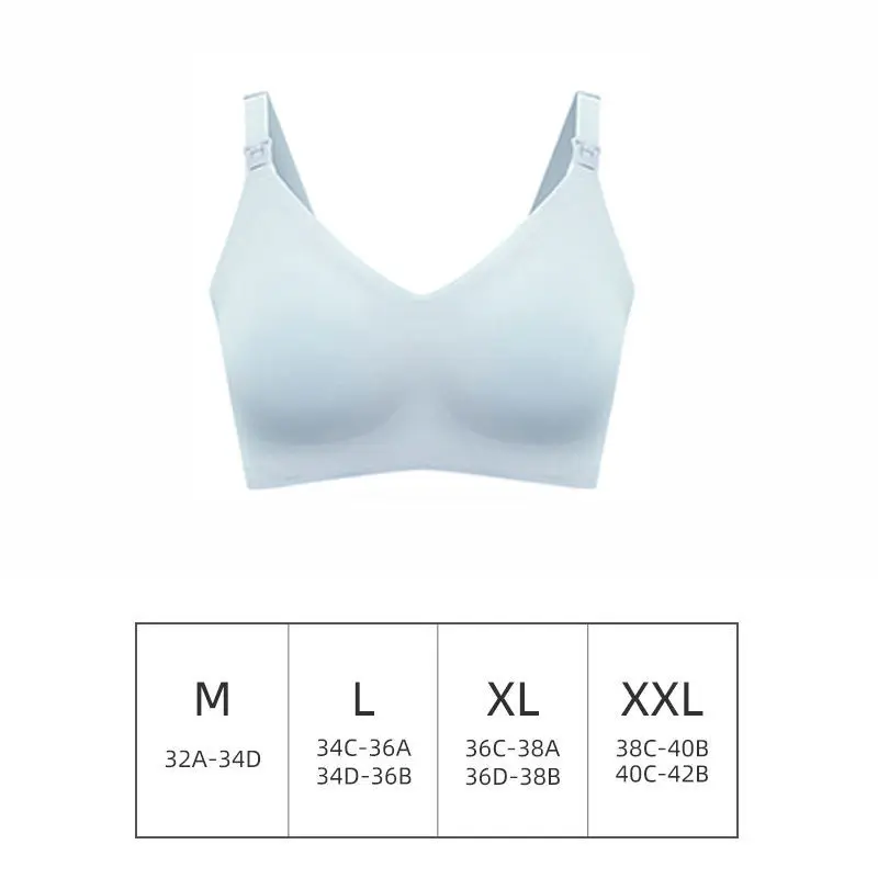 Ultra Thin Laser Cutting Ladies Feeding Bra Seamless Removable Padded Breastfeeding Bras Plus Size Push Up Maternity Support Bra - Image 6
