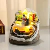 Unique Christmas Village House LED lighting Christmas Village music igloo decorations electronic music box gifts