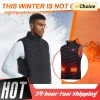Unisex Electric Heated Vest USB Charging 3 Temperature Levels Vest Adjustable Temperature Comfy Vest Suitable for Cold Weather
