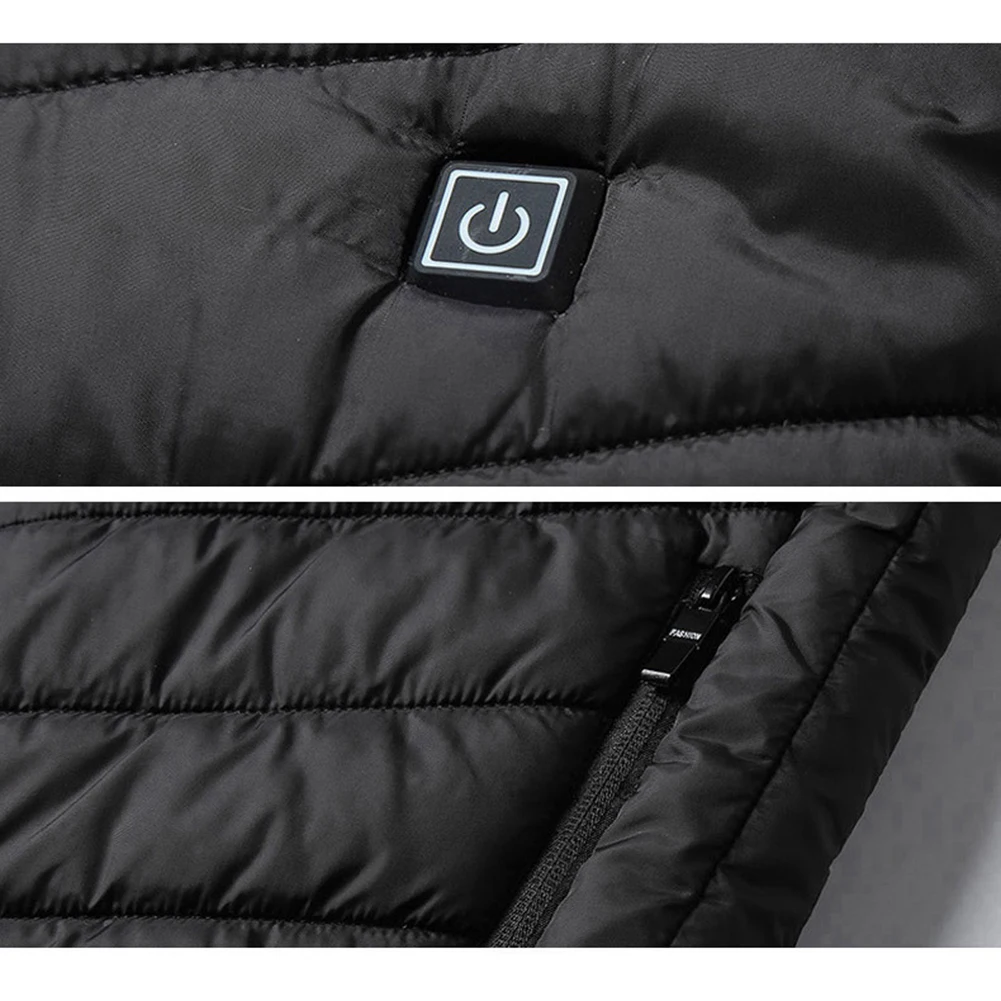Unisex Electric Heated Vest USB Charging 3 Temperature Levels Vest Adjustable Temperature Comfy Vest Suitable for Cold Weather - Image 4