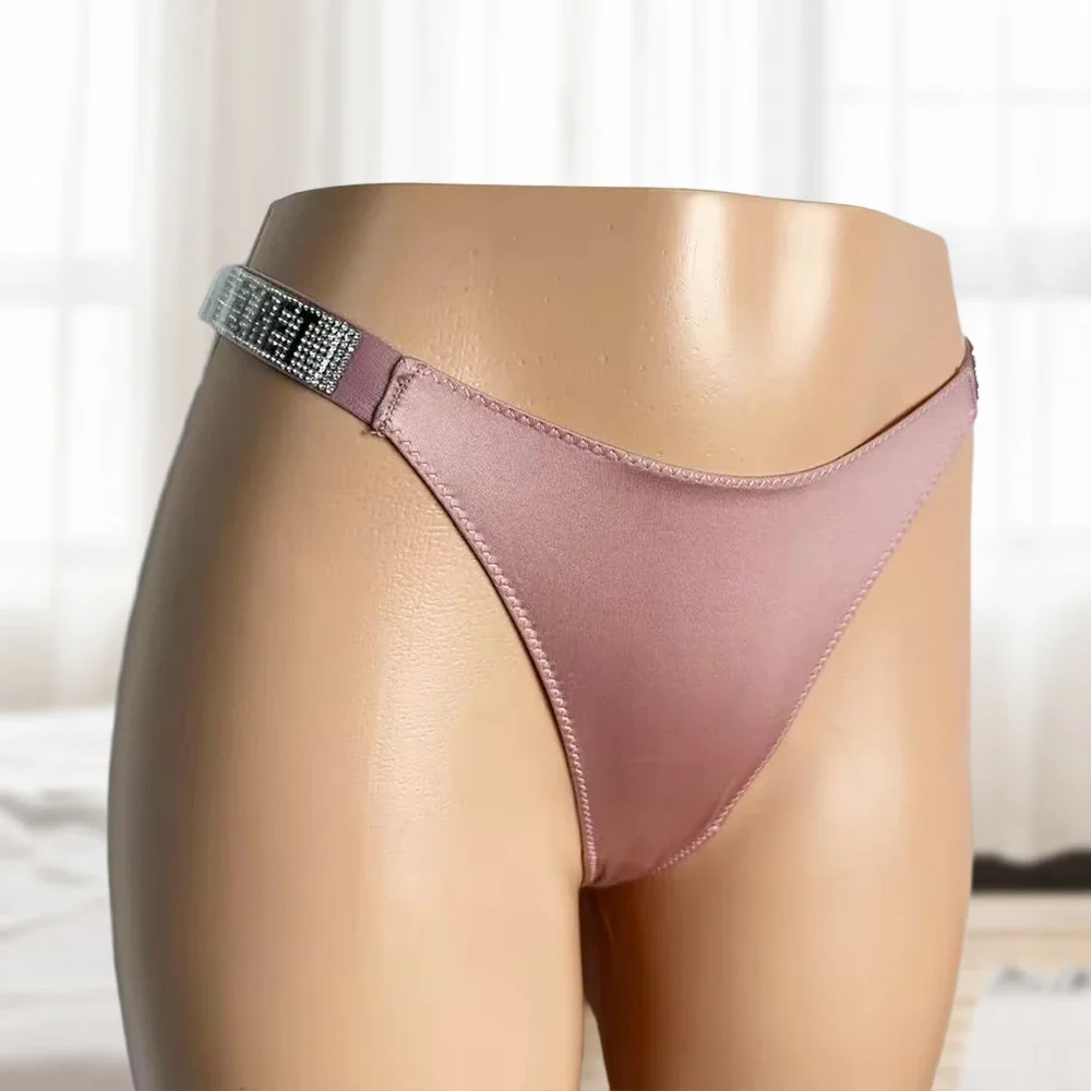 VS Very Sexy Shine Script Thong Panty Women Hot Lingerie Underwear Sexy Set - Image 6