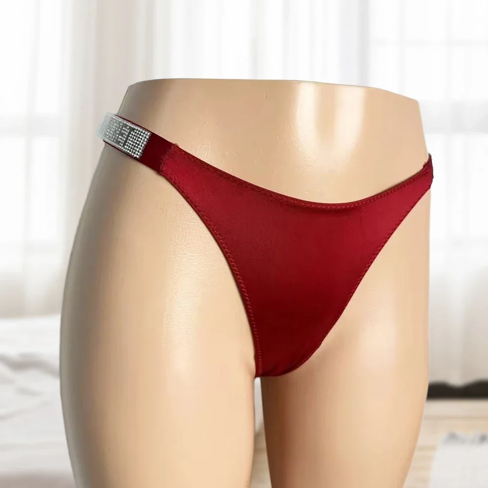 VS Very Sexy Shine Script Thong Panty Women Hot Lingerie Underwear Sexy Set - Image 5