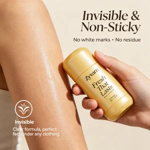 Vanilla & Pistachio Invisible Perfumed Stick, All-Day Odor Protection for Women & Men Underarm Brightening Care Korean Skincare