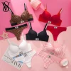 Victoria s Secret Women Push Up Wireless Comfortable Everyday Lingerie Underwire Seamless Lace Bra And Panty Set