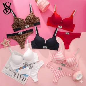 Victoria s Secret Women Push Up Wireless Comfortable Everyday Lingerie Underwire Seamless Lace Bra And Panty Set