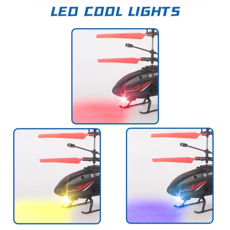 Watch Wrist Hand Controlled Induction Aircraft Impact Resistant Helicopter with Lighting Rechargeable Mini RC Drone - Image 4