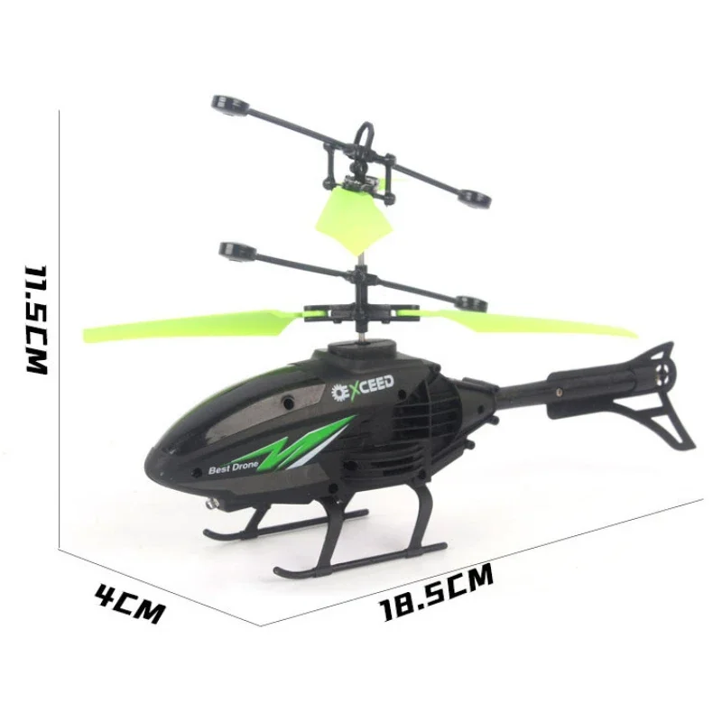 Watch Wrist Hand Controlled Induction Aircraft Impact Resistant Helicopter with Lighting Rechargeable Mini RC Drone - Image 6