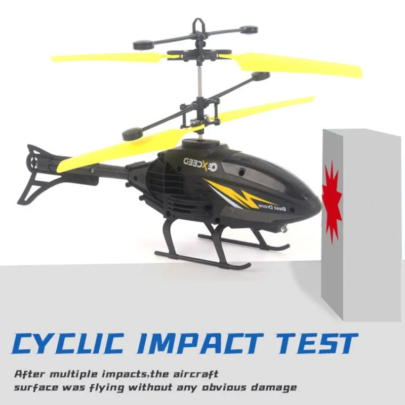 Watch Wrist Hand Controlled Induction Aircraft Impact Resistant Helicopter with Lighting Rechargeable Mini RC Drone - Image 3
