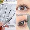 Waterproof Metallic Tube Mascara Black/Brown Silk Fiber Long Curling Non-Clumping Eyelash Extensions Spiral Makeup for Eyes
