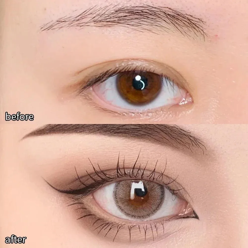 Waterproof Quick-drying Liquid Eyeliner/ultra-fine Matte Black Brown/long-lasting Silkworm Eyeliner/eye Makeup/gifts - Image 2
