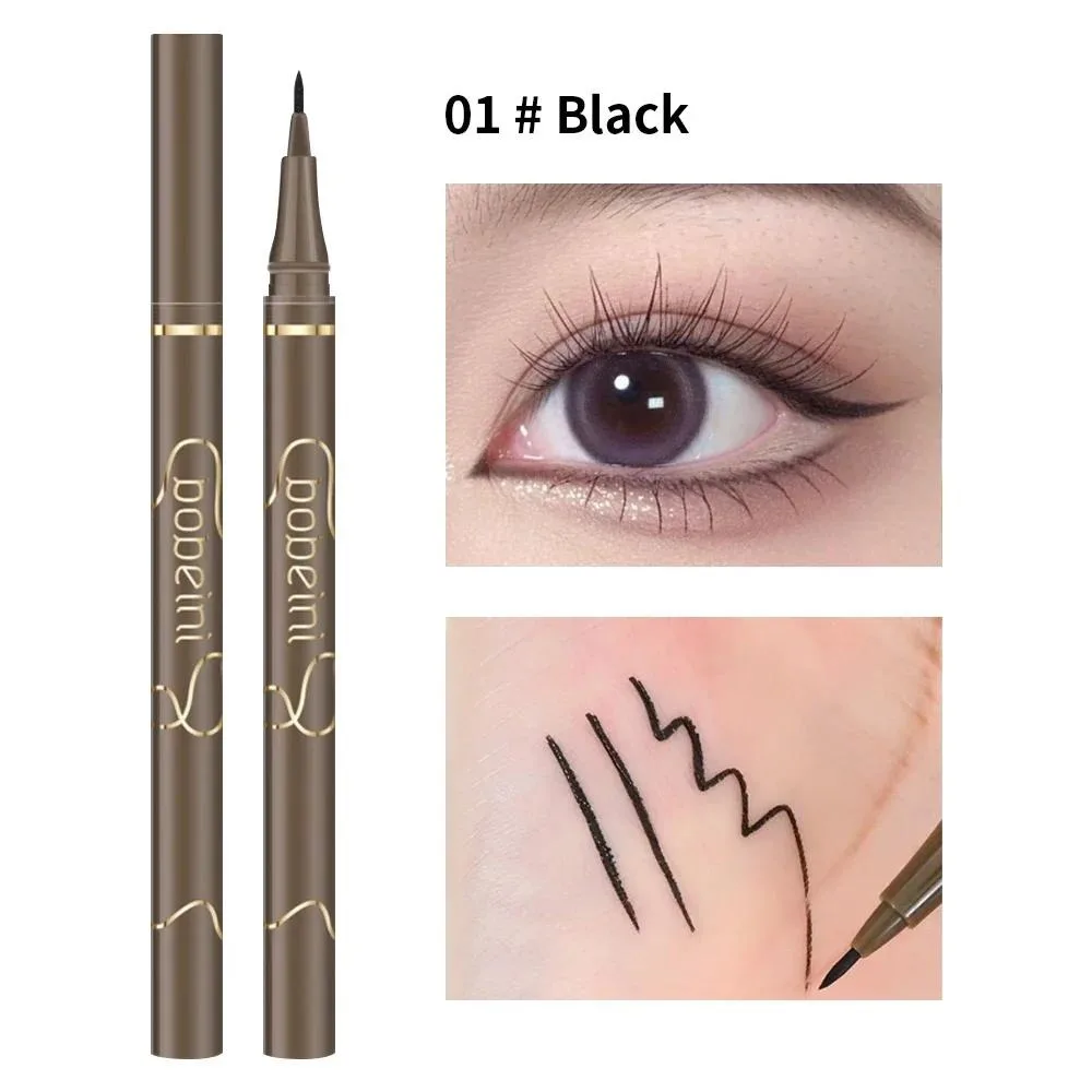 Waterproof Quick-drying Liquid Eyeliner/ultra-fine Matte Black Brown/long-lasting Silkworm Eyeliner/eye Makeup/gifts - Image 6