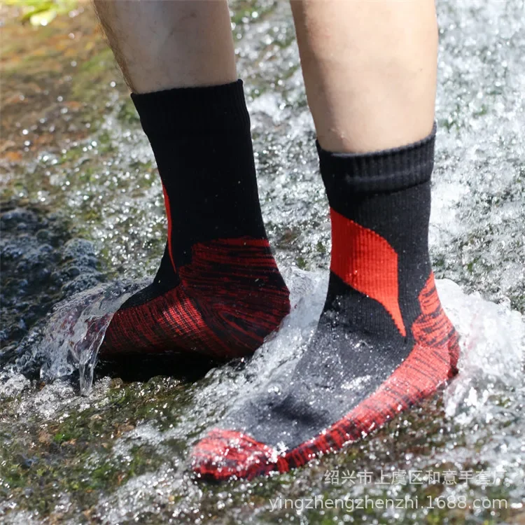 Waterproof Socks Breathable Outdoor Waterproof Hiking Wading Camping Winter Skiing Sock Riding Snow Warm Waterproof Socks - Image 3