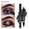 Waterproof and Sweatproof Double-ended Eye Shadow Stick 20 Colors Eye Highlight Naturally Brighten Eyes Eye Cosmetics