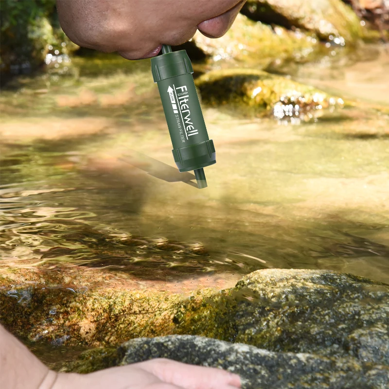 Westtune Outdoor Mini Water Filter Straw Camping Purification Portable Hiking Water Purifier for Survival or Emergency Supplies - Image 5