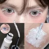 White Curling Mascara Waterproof Long-wearing Fast Drying Eyelashes Thick Extension Eyebrow Dye Tint Christmas Stage Makeup COS