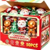 Wholesale Christmas Mini Santa Claus Gingerbread Man Xmas Tree Foil Balloons Kids Toys Favor for Holiday New Year Party Decora