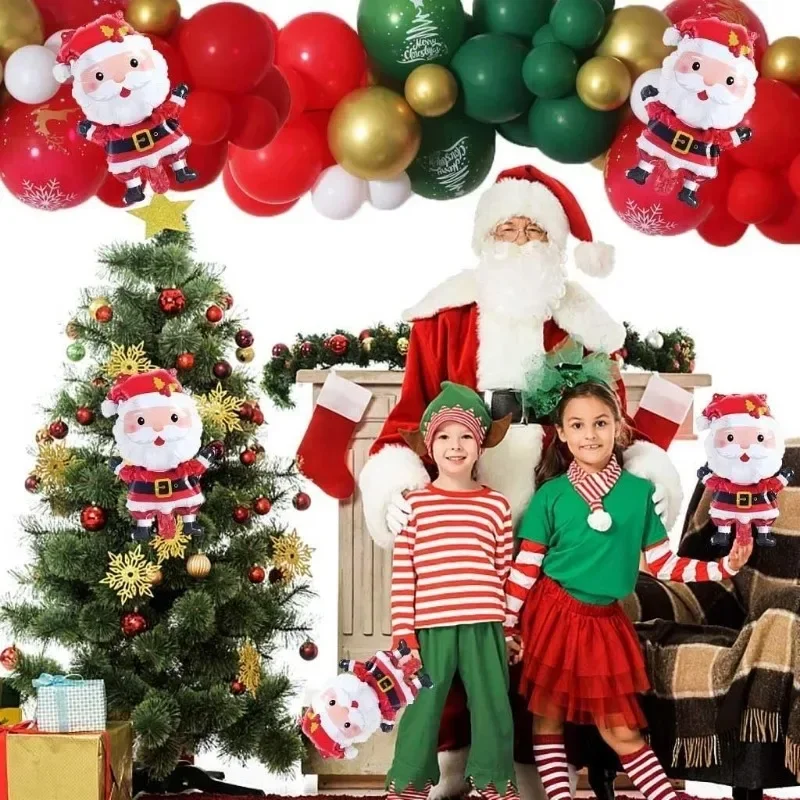 Wholesale Christmas Mini Santa Claus Gingerbread Man Xmas Tree Foil Balloons Kids Toys Favor for Holiday New Year Party Decora - Image 6