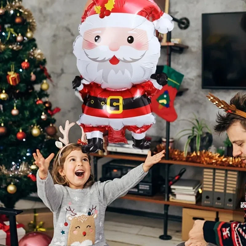 Wholesale Christmas Mini Santa Claus Gingerbread Man Xmas Tree Foil Balloons Kids Toys Favor for Holiday New Year Party Decora - Image 5