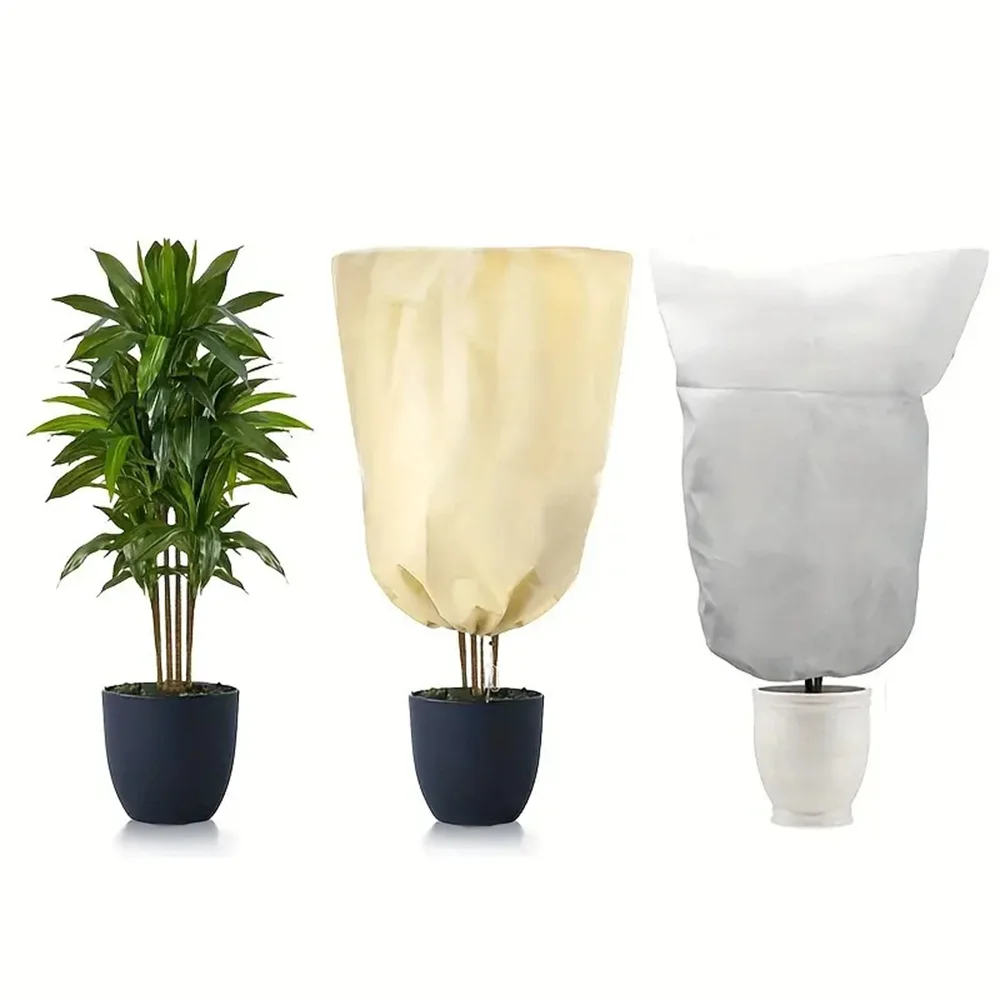 Winter Plant Frost Protection Cover Fabric with Zip And Drawstring Outdoor Fruit Tree Protection Cover - Image 3