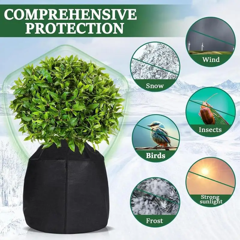Winter plant warm mulch tree shrub plant protection bag garden plant frost protection cold protection bag - Image 4