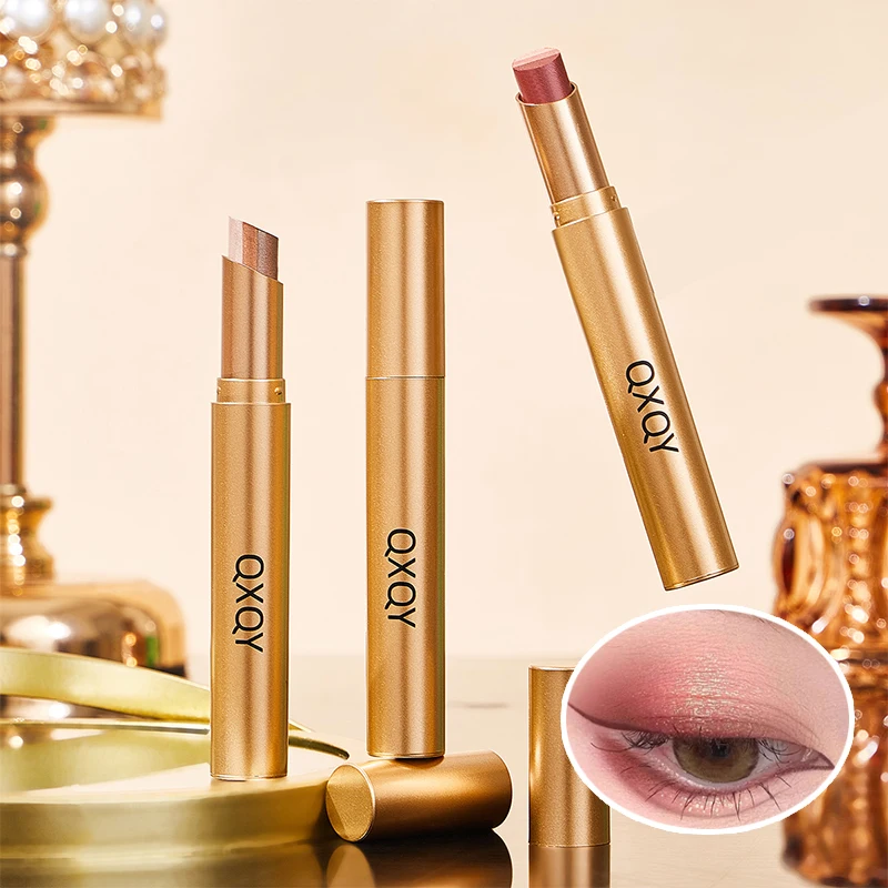 Woman makeup Three color eyeshadow stick,black girl make up,Pearlescent fine flash matte color display,A touch of makeup - Image 5