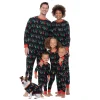 Women Men Boys Girls Christmas Pajamas Set All Over Print 2 Pieces Suit Loungewear Casual Loose Clothing Sets Xmas Family Look