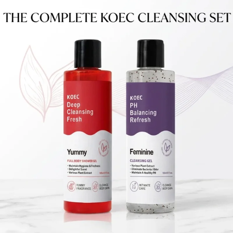 Women PH Balancing Cleansing Wash Shower Gel Set Natural Plant Extract Aloe Vera Gentle Intimate Care Daily Refreshing Body Care - Image 2