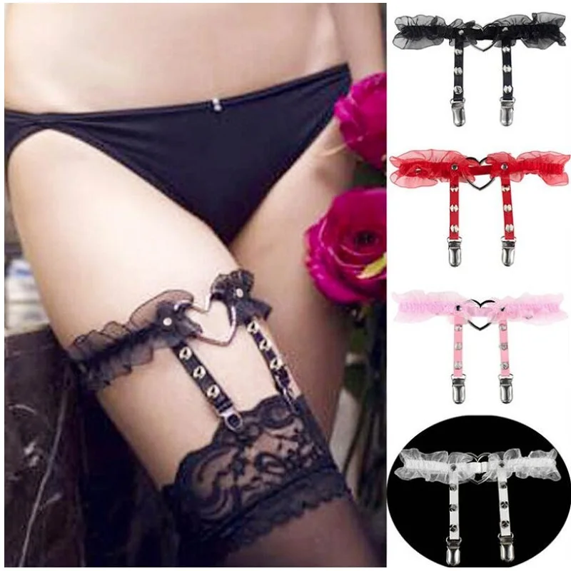 Women Sexy Leather Thigh Garter Belt Pu Punk Elastic Harness Leg Strap Goth Stocking Leglet Belt Garters Suspender For Girl - Image 6