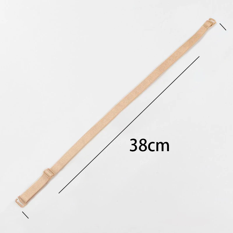 Women Slip Resistant Bra Straps Double Shoulder Elastic Brassiere Lady Push Up Bra Black White Invisible Lingerie Accessories - Image 4