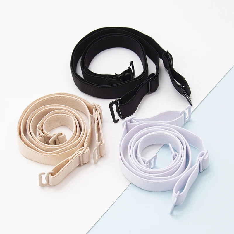 Women Slip Resistant Bra Straps Double Shoulder Elastic Brassiere Lady Push Up Bra Black White Invisible Lingerie Accessories - Image 6