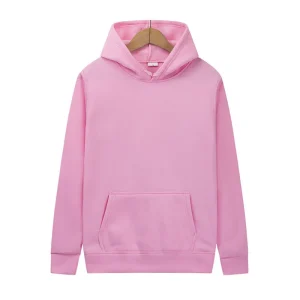 Women Solid Color Pullover Hoodie Casual Long Sleeve Sweatshirt With Pocket Loose Hooded Tops