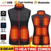 Women's Electric Heated Vest Graphene Heat Coat USB Charging Sportswear Heated Jacket for Camping Warm And Comfortable