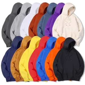 Womens Solid Color Vacation Hoodies Loose Autumn Hoodie Casual Pocket Hoody Fleece Comfortable Female Clearance Sale Sportswear