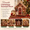 Wooden House Christmas Pearl Art Craft Kit 3D House Pearl Bead Wooden House Craft Kit Exquisite Handmade Ornaments
