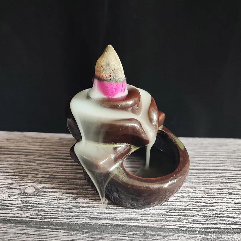 Y 50pcs/bag Natural Waterfall Incense Cones Reflux Tower Incense for Burner Smoke Backflow Cone Fragrance Lavender Aromatherapy - Image 3